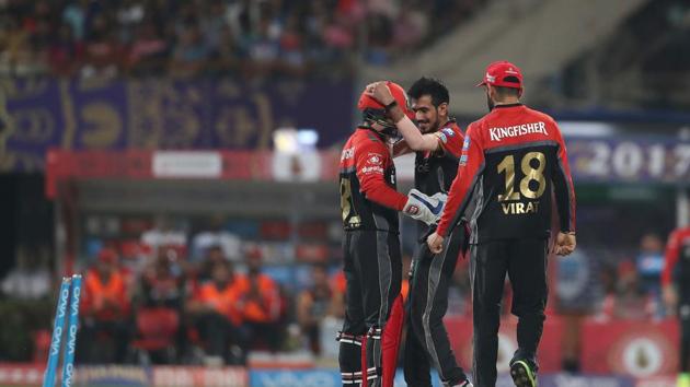 Yuzvendra Chahal snapped up three wickets as KKR lost momentum in the middle overs. (BCCI)