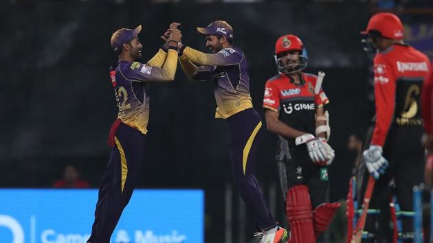 RCB were bowled out for 49, the lowest total in the history of the IPL as KKR secured an 82-run win. This win meant KKR were in second position while RCB languished at the bottom. (BCCI)