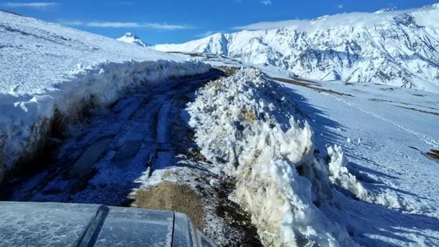 A traveller in a jeep finds his way into one the remotest corners of Himachal and explores the stunning cold desert of the Trans-Himalaya highlands where winter is yet to retreat. The road from Kibber to Tashigang cuts across the Kibber Wildlife Sanctuary which is famous for its apex predator, the Snow Leopard and the Tibetan wolf. (Amandeep Singh Kalra)