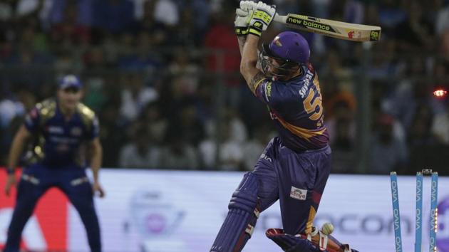 Rising Pune Supergiant batsman Ben Stokes is bowled during their Indian Premier League (IPL) match. (AP)