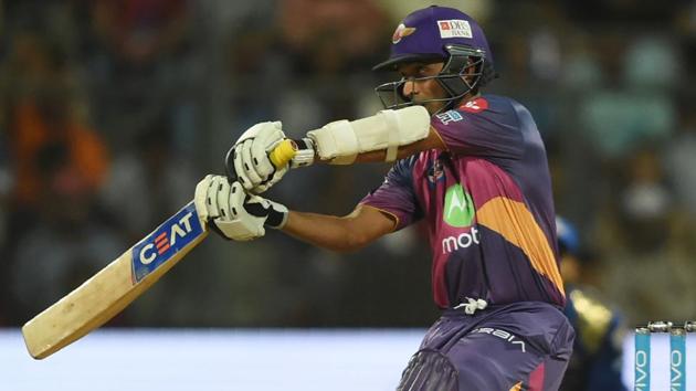 Rising Pune Supergiants cricketer Ajinkya Rahane plays a shot during the 2017 Indian Premier League (IPL). (AFP)
