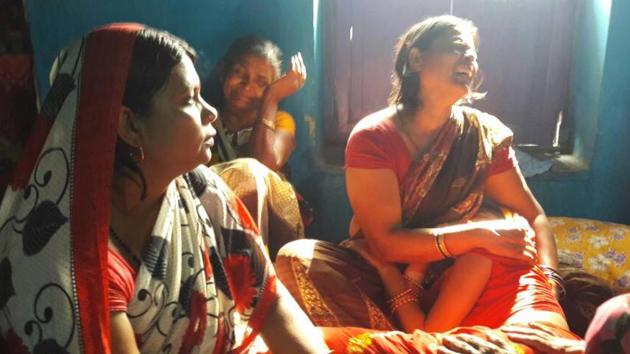 Family members of mSourav Kumar at Danapur, in Patna