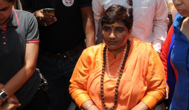 2008 Malegaon blast accused Pragya Singh Thakur.(HT file)