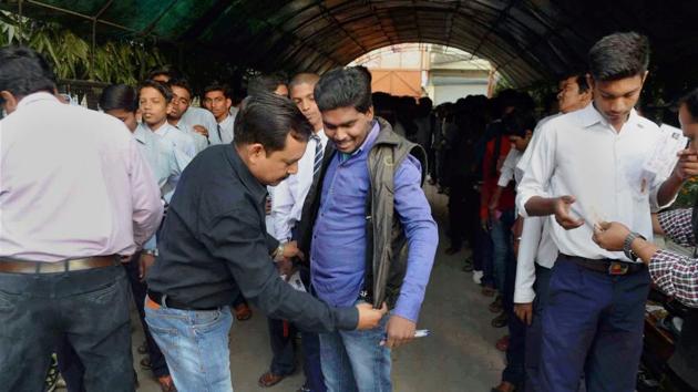 The evaluation process of the UP Board — one of biggest examination bodies of the world in terms of examinees — is set to kick off at 253 evaluation centres from April 27.(PTI) The evaluation process of the UP Board — one of biggest examination bodies of the world in terms of examinees — is set to kick off at 253 evaluation centres from April 27.(PTI)