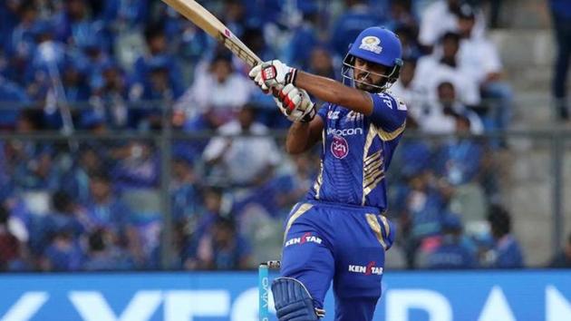 Nitish Rana is currently the highest run-getter for Mumbai Indians in IPL 2017, with 266 runs in eight games.(BCCI)