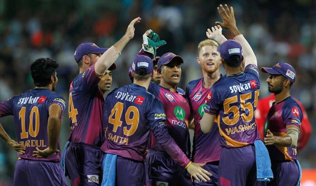 Ben Stokes’ 2/21 and contributions from Ajinkya Rahane, Rahul Tripathi helped Rising Pune Supergiant beat Mumbai Indians by three runs to rise to fourth position in IPL 2017 standings.(BCCI)