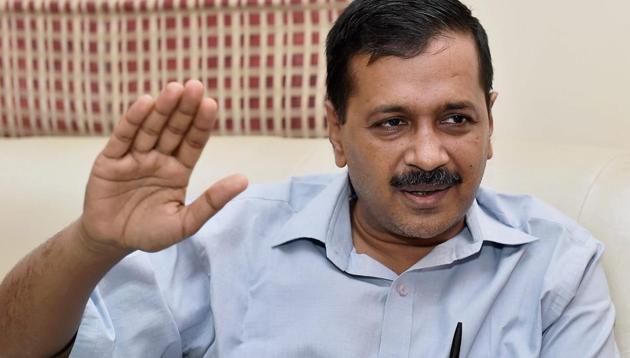 Delhi chief minister Kejriwal had earlier on Monday stuck a defiant note after exit polls predicted a BJP sweep in the civic polls.(PTI FILE)