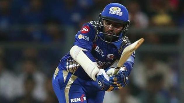 Parthiv Patel of Mumbai Indians plays through the leg side during the 2017 Indian Premier League match against Rising Pune Supergiant at the Wankhede Stadium in Mumbai on April 24. (BCCI) Parthiv Patel of Mumbai Indians plays through the leg side during the 2017 Indian Premier League match against Rising Pune Supergiant at the Wankhede Stadium in Mumbai on April 24. (BCCI)