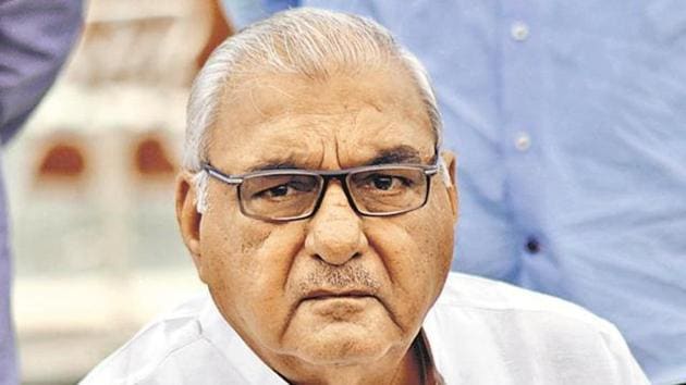 Former Haryana chief minister Bhupinder Singh Hooda (HT File Photo) Former Haryana chief minister Bhupinder Singh Hooda (HT File Photo)