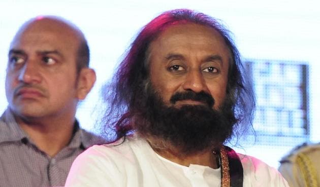 NGT has asked Art of Living founder Sr Sri Ravi Shankar (in pic) to reply to the notice by May 9.(Keshav Singh/HT Photo)