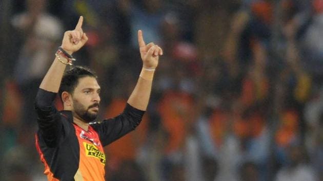 Yuvraj Singh will be the key for Sunrisers Hyderabad on Friday evening when they take on Kings XI Punjab in Mohali in the 2017 Indian Premier League (IPL).(AFP)