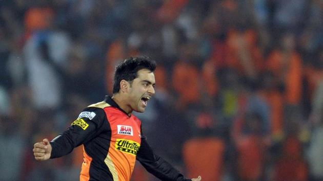 Rashid Khan has taken wickets at crucial intervals for the Sunrisers Hyderbad in 2017 Indian Premier League.(AFP)
