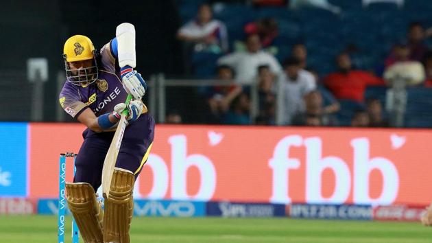 Robin Uthappa started aggressively as Rising Pune Sueprgiant bowlers struggled. (BCCI) 