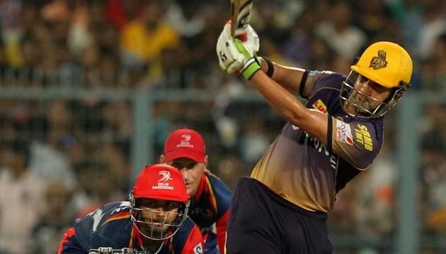 Gautam Gambhir top scored for the Kolkata Knight Riders with a brilliant innings of 71 not out in their 2017 Indian Premier League match against Delhi Daredevils at the Eden Gardens. Get highlights of Kolkata Knight Riders vs Delhi Daredevils here. (BCCI) Gautam Gambhir top scored for the Kolkata Knight Riders with a brilliant innings of 71 not out in their 2017 Indian Premier League match against Delhi Daredevils at the Eden Gardens. Get highlights of Kolkata Knight Riders vs Delhi Daredevils here. (BCCI)