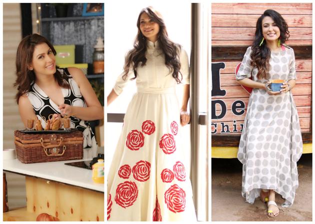 Amrita Raichand, Maria Goretti, Mini Mathur and Joey Matthew flaunt their culinary skills. Amrita Raichand, Maria Goretti, Mini Mathur and Joey Matthew flaunt their culinary skills.