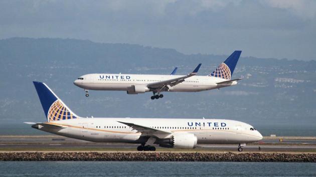 A file photo of a United Airlines Boeing flights.(REUTERS)