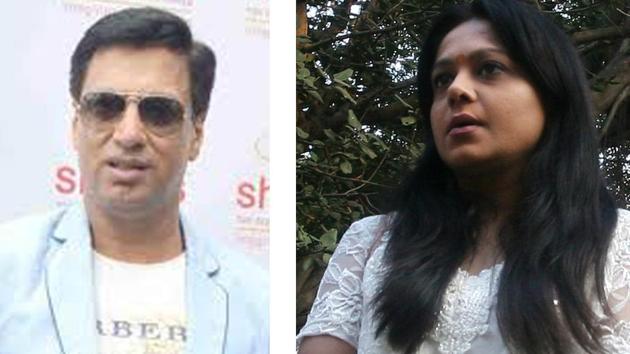 A file photo of Preeti Jain with Madhur Bhandarkar.(HT File)