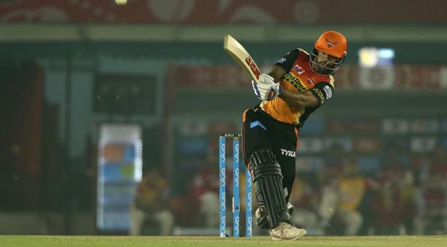 Shikhar Dhawan 48-ball 77 guided Sunrisers Hyderabad to a 26-run win over Kings XI Punjab at Mohali. Get full cricket score of KXIP vs SRH here (BCCI) Shikhar Dhawan 48-ball 77 guided Sunrisers Hyderabad to a 26-run win over Kings XI Punjab at Mohali. Get full cricket score of KXIP vs SRH here (BCCI)