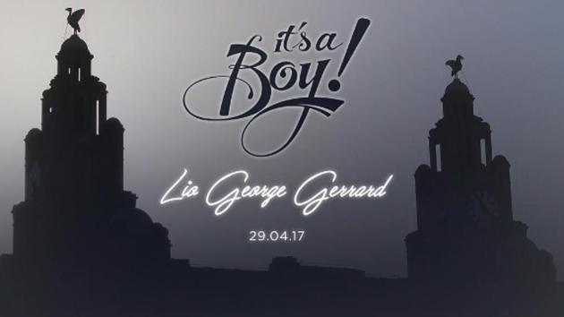 Steven Gerrard’s instagram post through which he and his wife Alex announced the latest member of his family, baby boy Lio. (Steven Gerrard/Instagram) Steven Gerrard’s instagram post through which he and his wife Alex announced the latest member of his family, baby boy Lio. (Steven Gerrard/Instagram)
