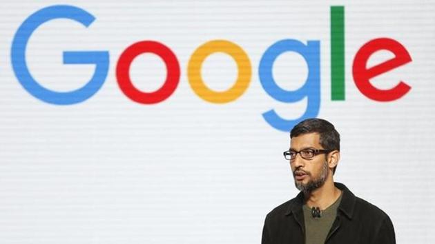 Google CEO Sundar Pichai speaks during the presentation of new Google hardware in San Francisco, California.(Reuters File Photo)