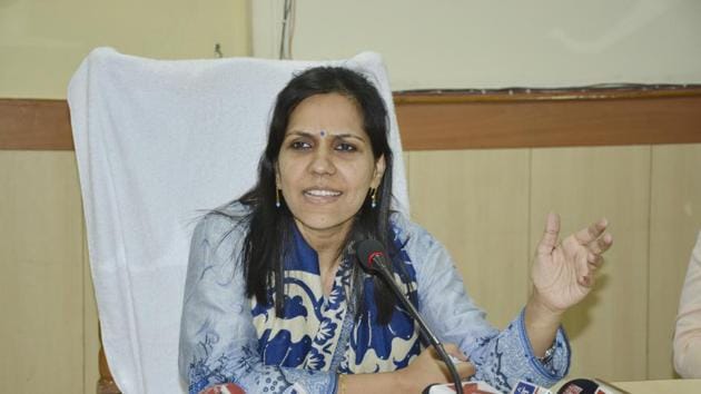 The 2003-batch IAS officer hails from Kerala and has been a special secretary with the Uttar Pradesh home department during her previous posting. (Sakib Ali/HT) The 2003-batch IAS officer hails from Kerala and has been a special secretary with the Uttar Pradesh home department during her previous posting. (Sakib Ali/HT)