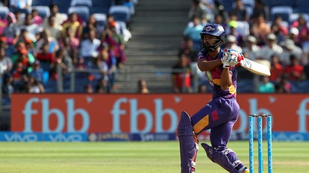 Rahul Tripathi struck some lusty blows and looked good to convert his start. (BCCI)