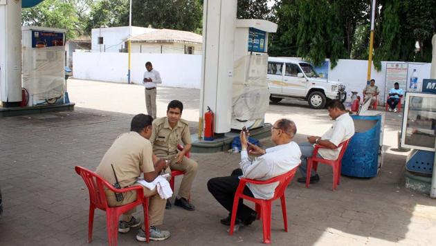 A petrol pump that was sealed for fraud in Lucknow on Friday. (PTI photo) A petrol pump that was sealed for fraud in Lucknow on Friday. (PTI photo)