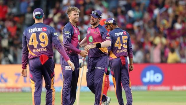 RPS thrashed RCB by 61 runs, with Ferguson winning the Man of the Match. (BCCI)