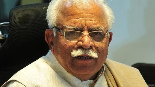 Haryana chief minister Manohar Lal Khattar(HT File Photo)