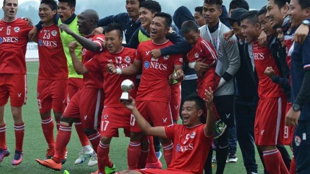 Aizawl FC have won the I-League title after playing a 1-1 draw against Shillong Lajong. Catch highlights of Shillong Lajong vs Aizawl FC here.(AIFF)