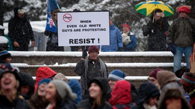 Environmental activists believe public opinion is on their side. A Gallup poll this month showed 59 percent of Americans agreed environmental protection should take priority over increased U.S. energy production. (Jason Connolly/AFP)