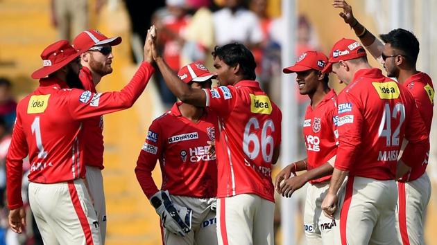 Sandeep Sharma, in the fifth over, caught and bowled Shreyas Iyer to leave DD reeling at 22/3. He is ultimately finished with figures of 4/20. (AFP)