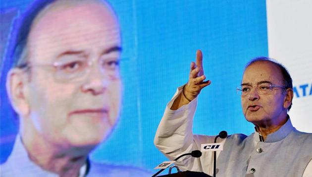 Union minister Arun Jaitley addresses an event in New Delhi.(PTI FILE)