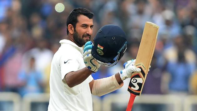 Cheteshwar Pujara has amassed 3798 runs in 48 Tests at an average of 51 with 11 centuries.(AFP) Cheteshwar Pujara has amassed 3798 runs in 48 Tests at an average of 51 with 11 centuries.(AFP)