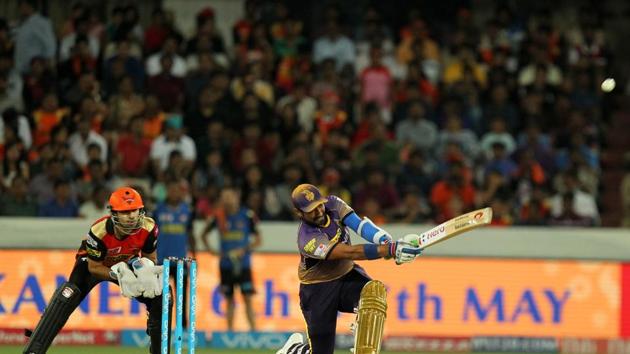 Robin Uthappa continued to attack and keep KKR afloat. (BCCI)