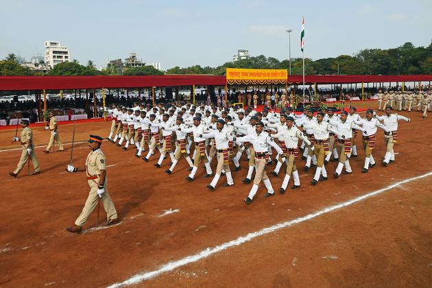 UNITED THEY MOVE: The march continues. (Pratik Chorge/HT Photo) 