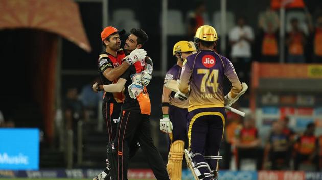 Mohammed Siraj got the wicket of Sunil Narine while Gautam Gambhir departed cheaply. (BCCI) 