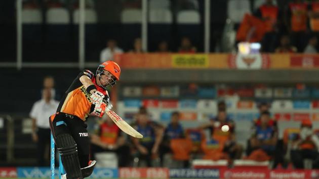 David Warner started off confidently against some indisciplined KKR fielding. (BCCI) 
