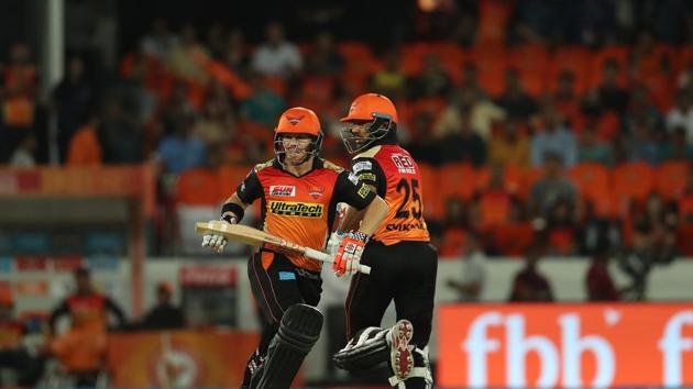 Warner found good support from Shikhar Dhawan as the pair got off to a great start. (BCCI) 