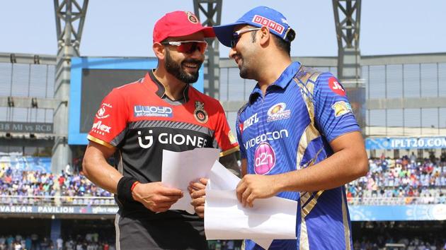 Live streaming of Monday’s IPL 2017 match between Mumbai Indians vs Royal Challengers Bangalore at Wankhede Stadium is available online. MI are second in the points table while RCB are seventh. RCB are batting first after winning the toss.(BCCI)