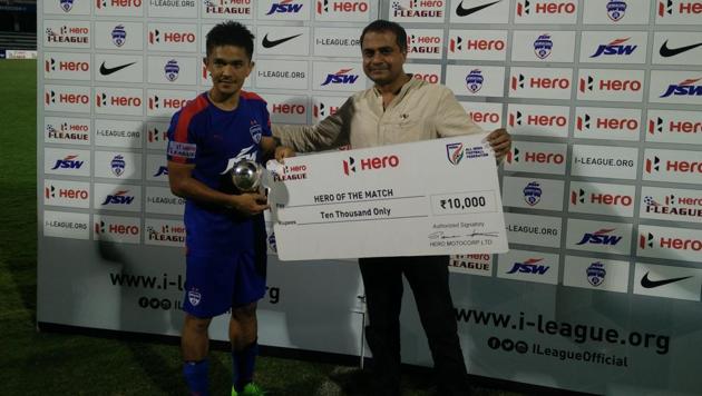 Sunil Chhetri scored seven goals in what was an underwhelming I-League season for two-time champions Bengaluru FC. (AIFF) Sunil Chhetri scored seven goals in what was an underwhelming I-League season for two-time champions Bengaluru FC. (AIFF)