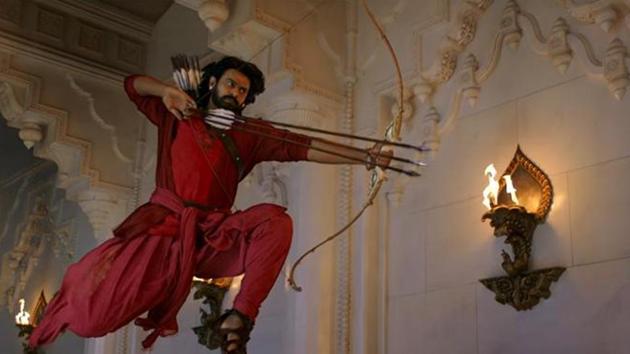 Prabhas as Amarendra Baahubali in a still from the film Baahubali 2: The Conclusion. Prabhas as Amarendra Baahubali in a still from the film Baahubali 2: The Conclusion.