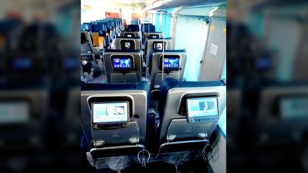 The Tejas Express will be packed with more than 20 luxury features. (HT File) The Tejas Express will be packed with more than 20 luxury features. (HT File)