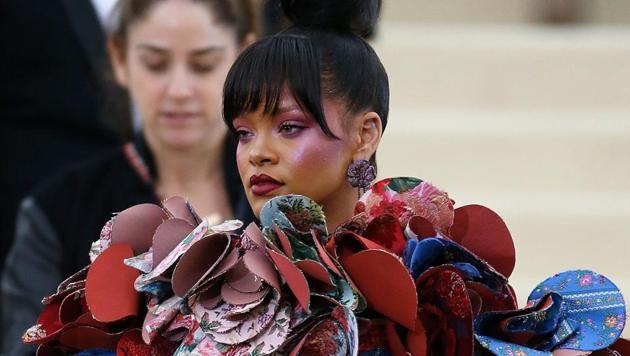 Rihanna wore Kawakubo’s design to the Gala.(AFP)