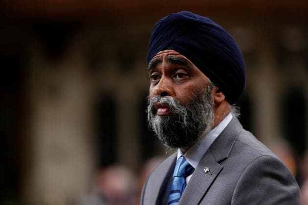 Harjit Sajjan during Question Period in Canada’s House of Commons in Ottawa on Monday.(Reuters)