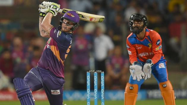 Rising Pune Supergiants cricketer Ben Stokes (L) scored 103* to guide his team to a brilliant win. (AFP) Rising Pune Supergiants cricketer Ben Stokes (L) scored 103* to guide his team to a brilliant win. (AFP)