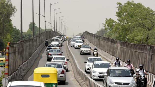 The Rao Tula Ram flyover is going to turn one-way again from September. (Sonu Mehta/HT Photo) The Rao Tula Ram flyover is going to turn one-way again from September. (Sonu Mehta/HT Photo)