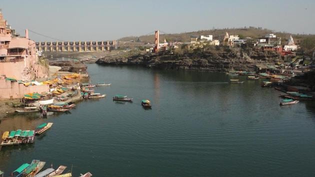 View of the Narmada River in Madhya Pradesh.
