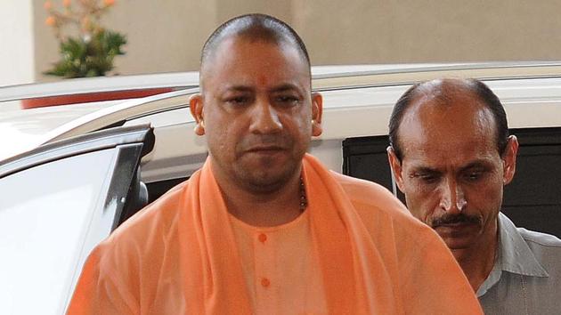 Uttar Pradesh chief minister Yogi Adityanath going for a cabinet meeting at Lok Bhavan in Lucknow.(Subhankar Chakraborty/HT Photo) Uttar Pradesh chief minister Yogi Adityanath going for a cabinet meeting at Lok Bhavan in Lucknow.(Subhankar Chakraborty/HT Photo)