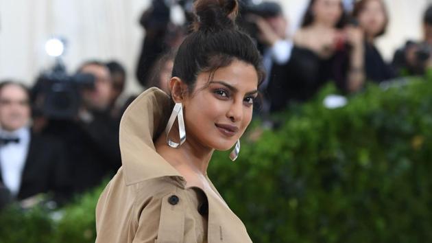 Priyanka Chopra arrives at the Costume Institue Benefit May 1, 2017.(AFP)